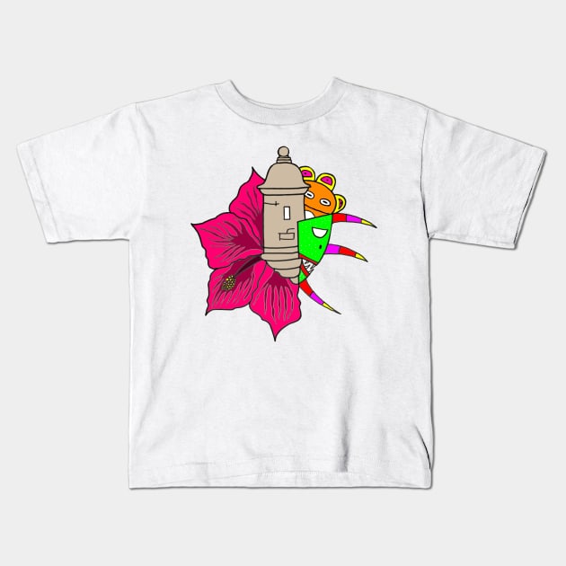 Puerto Rico Kids T-Shirt by lilyvtattoos